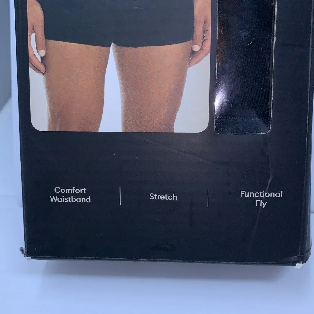 Banana Republic Mens XL Black 2-Pack Stretch Cotton Blend Boxer Briefs